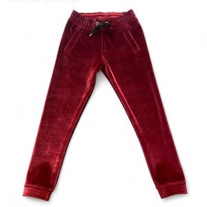 IVY PARK Women's Red Velour Velvet Joggers